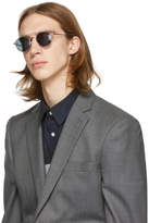 Thumbnail for your product : Thom Browne Silver TB-101 Sunglasses