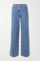 Low-rise Wide-leg Jeans - Blue 