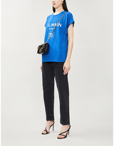 Thumbnail for your product : Balmain Logo-print cotton-jersey T-shirt, Size: S