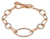 Thumbnail for your product : Dominique Cohen 18K Diamond Textured Oval Link Bracelet