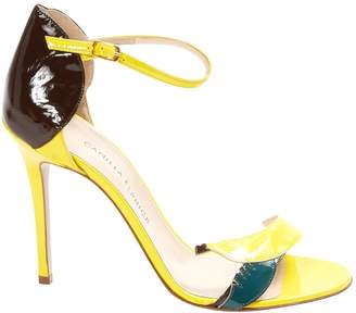 Camilla Elphick Yellow Patent leather Sandals