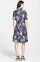 Thumbnail for your product : Pink Tartan 'Midnight Floral' Print Fit & Flare Shirtdress