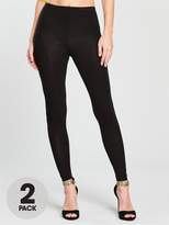 Thumbnail for your product : Very 2 Pack Leggings - Black