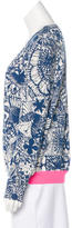 Thumbnail for your product : Tory Burch Printed V-Neck Cardigan w/ Tags