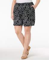 Thumbnail for your product : Karen Scott Plus Size Printed Shorts, Created for Macy's