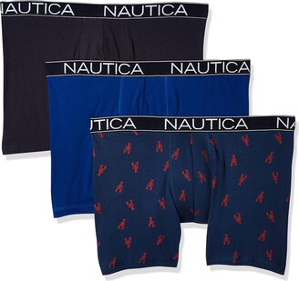 Underwear & Boxers  Nautica Mens Cotton Stretch Boxer Briefs, 3
