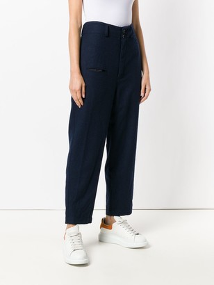Y's Straight-Leg Tailored Trousers