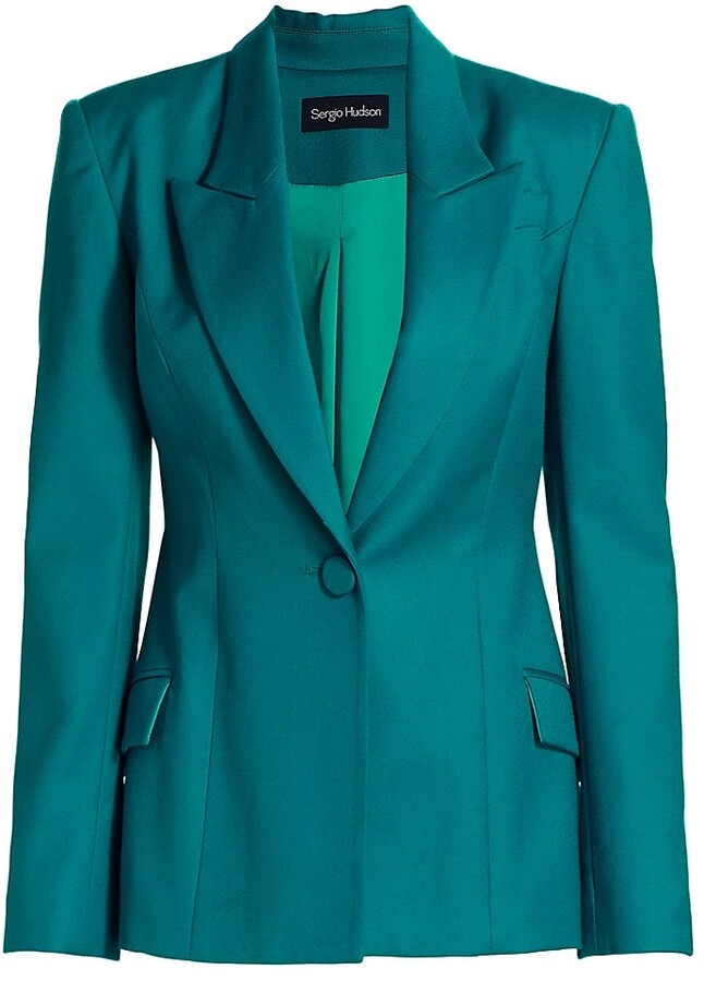 turquoise dress jacket