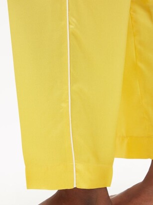Umit Benan X F.r.s - X Umit Benan Jeff Silk-satin Pyjama Trousers - Yellow  Gold - ShopStyle Pajamas