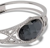 Thumbnail for your product : Stephen Webster 18kt white gold Crystal Haze Love diamond, quartz and hematite bangle