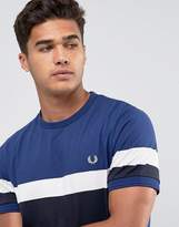 Thumbnail for your product : Fred Perry Slim Colour Block T-Shirt In Blue