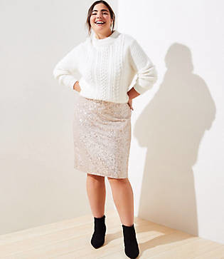 sequin skirt loft