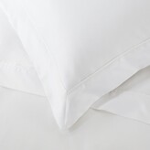 Thumbnail for your product : The White Company Soames Cupro Cotton Oxford Pillowcase with Border – Single, Chalk, Standard