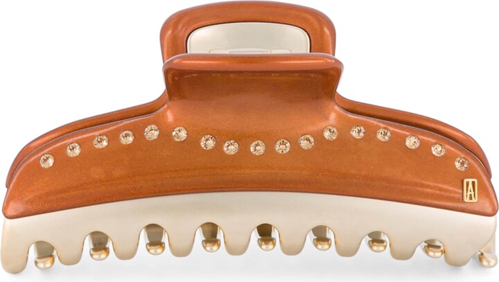 Alexandre de Paris Gold-Plated Crystal-Embellished Claw Hair Clip