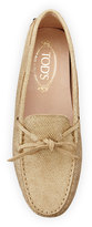 Thumbnail for your product : Tod's Tweed-Stamped Driver, Gold