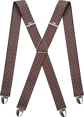 Welch Men's Big & Tall Elastic Clip-End 2 inch Work Suspenders - Black