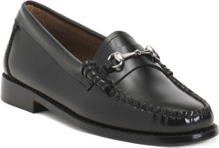 TJMAXX Leather Lianna Horsebit Loafers For Women