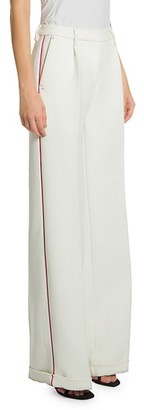 Off-White Bonded Wide-Leg Trousers