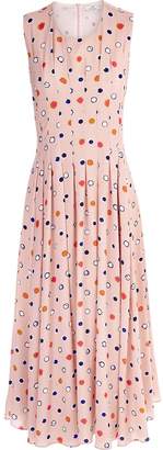 Paul Smith Spot Pleat Detail Sleeveless Dress - Pink