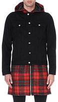 Thumbnail for your product : Givenchy Checked hood denim jacket