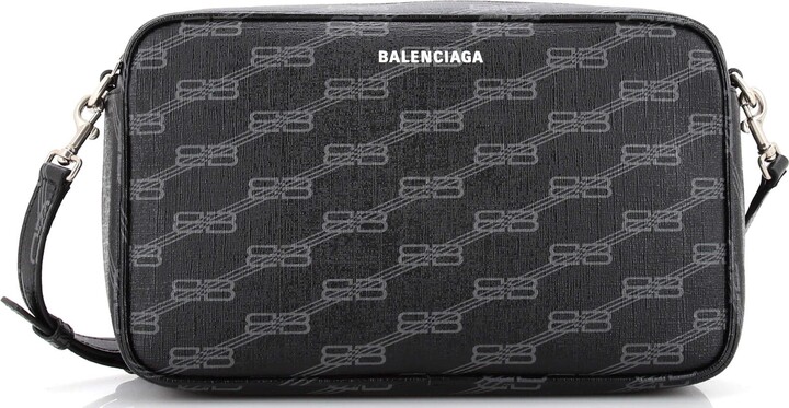 Balenciaga Signature Monogram Camera Crossbody Bag