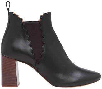Chloé Black Leather Ankle boots