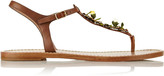 Thumbnail for your product : RED Valentino Embellished leather sandals