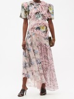 Thumbnail for your product : Preen by Thornton Bregazzi Anzu Panelled Lace-trim Floral-print Dress - Multi