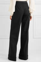 Thumbnail for your product : Dolce & Gabbana Stretch Wool-blend Flared Pants - Black