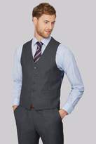 Thumbnail for your product : Moss Esq. Regular Fit Airforce Blue Birdseye Waistcoat