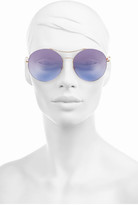 Thumbnail for your product : Gucci Round-frame metal sunglasses