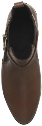 Office Amble Flat Buckle Chelsea Boots Tan Leather