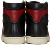 Thumbnail for your product : Saint Laurent Black and Red Court Classic SL/10H Sneakers