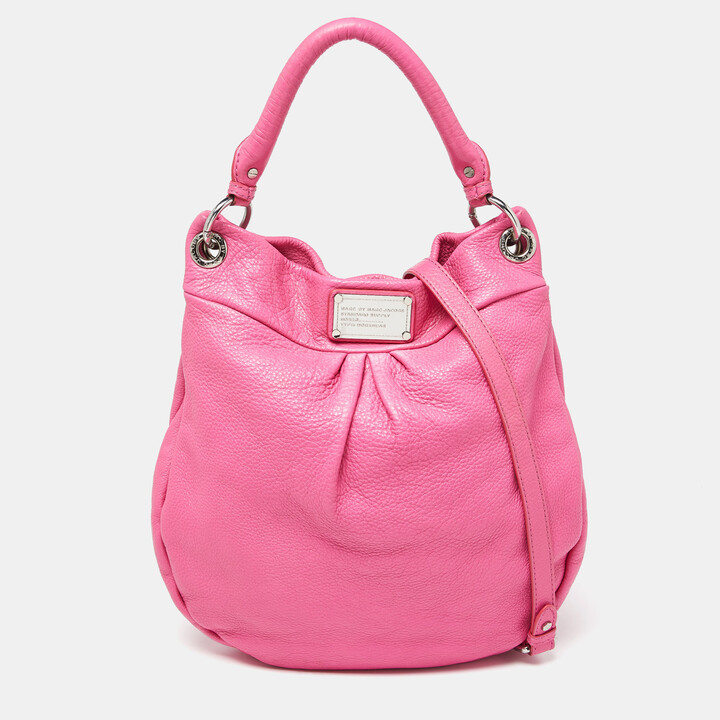 Marc by Marc Jacobs Pink Leather Classic Q Hillier Hobo - ShopStyle