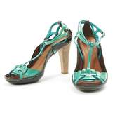 Thumbnail for your product : Celine Green Patent leather Sandals