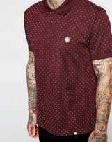 Thumbnail for your product : Pretty Green Polo Shirt With Polka Dot In Red