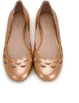 Thumbnail for your product : Chloé Kids scallop trim ballerinas