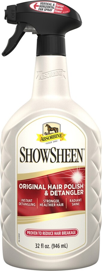 Absorbine ShowSheen Instant Detangling Hair Polish & Detangler Horse Spray, 32-fl oz bottle