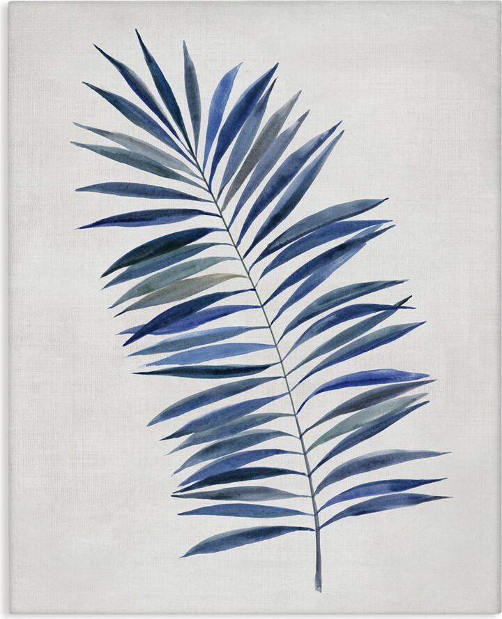 Stupell Industries Simple Palm Leaf Plants & Flowers Painting Wrapped Canvas Art Print Wall Art, 30 x 40