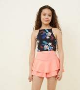 Thumbnail for your product : New Look Girls Coral Frill Skort