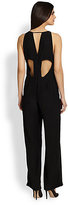 Thumbnail for your product : Parker Samira Silk Cutout-Back Jumpsuit