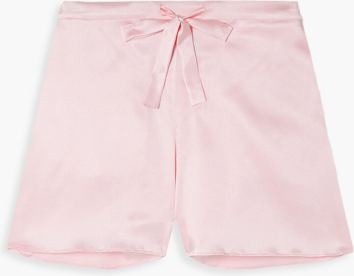 I.D. Sarrieri Emma stretch-silk satin pajama shorts