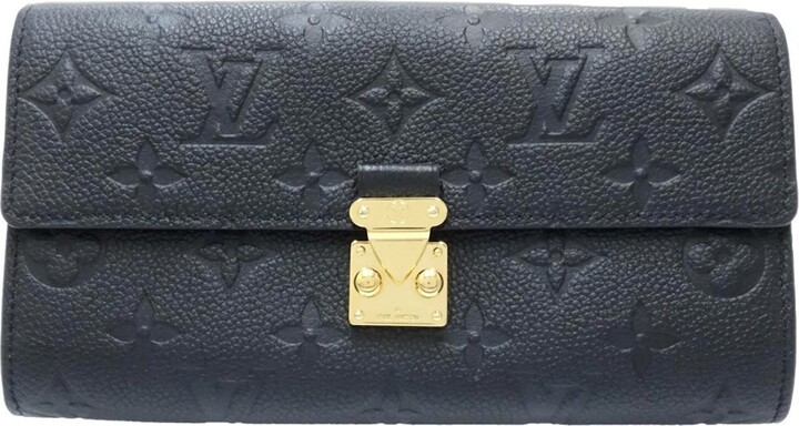 Louis Vuitton Monogram Empreinte Noir Leather Long Wallet (Bi-Fold) (Pre-Owned)