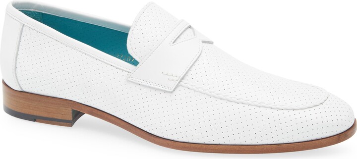 Mezlan Cueva Perforated Penny Loafer