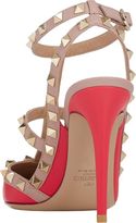 Thumbnail for your product : Valentino Rockstud Slingback Pumps-Orange