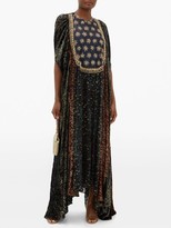 Thumbnail for your product : Biyan Ismarella Crystal-embellished Devore-velvet Gown - Black