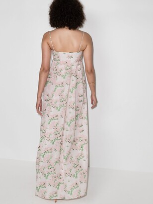 BERNADETTE Jules Pleated Floral Maxi Dress