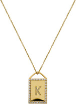 Thumbnail for your product : Rebecca Minkoff Framed Initial Necklace