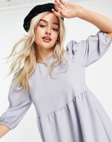 Thumbnail for your product : Only Petite midi smock dress with tiering in lilac