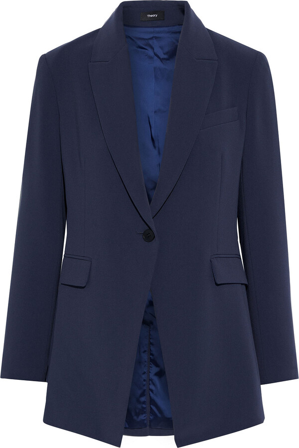 Theory Etiennette Crepe Blazer - ShopStyle